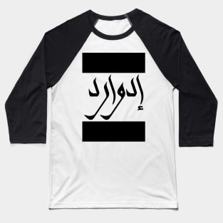 Edward in Cat/Farsi/Arabic Baseball T-Shirt